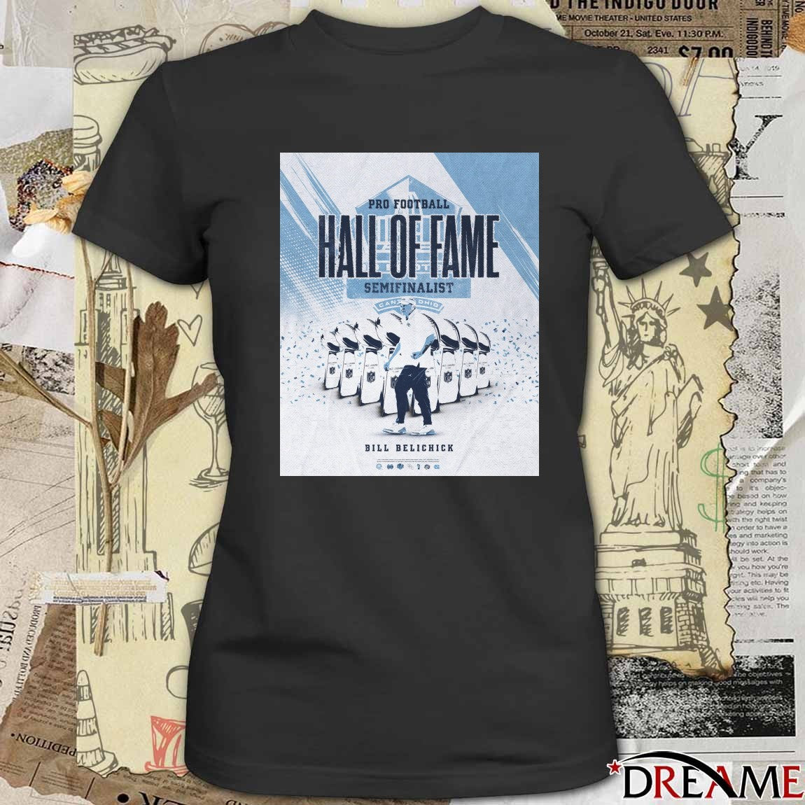 Carolina Football Bill Belichick Pro Football Hall of Fame Class of 2026 Semifinalist Poster t-shirt