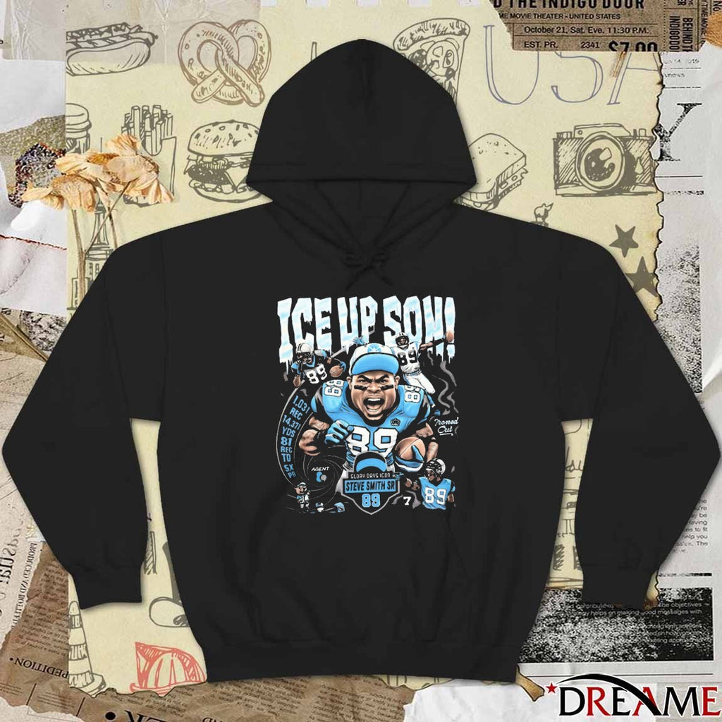Carolina Panthers Glory Days Icon Steve Smith Sr Ice Up Son Caricature 2025 t-shirt