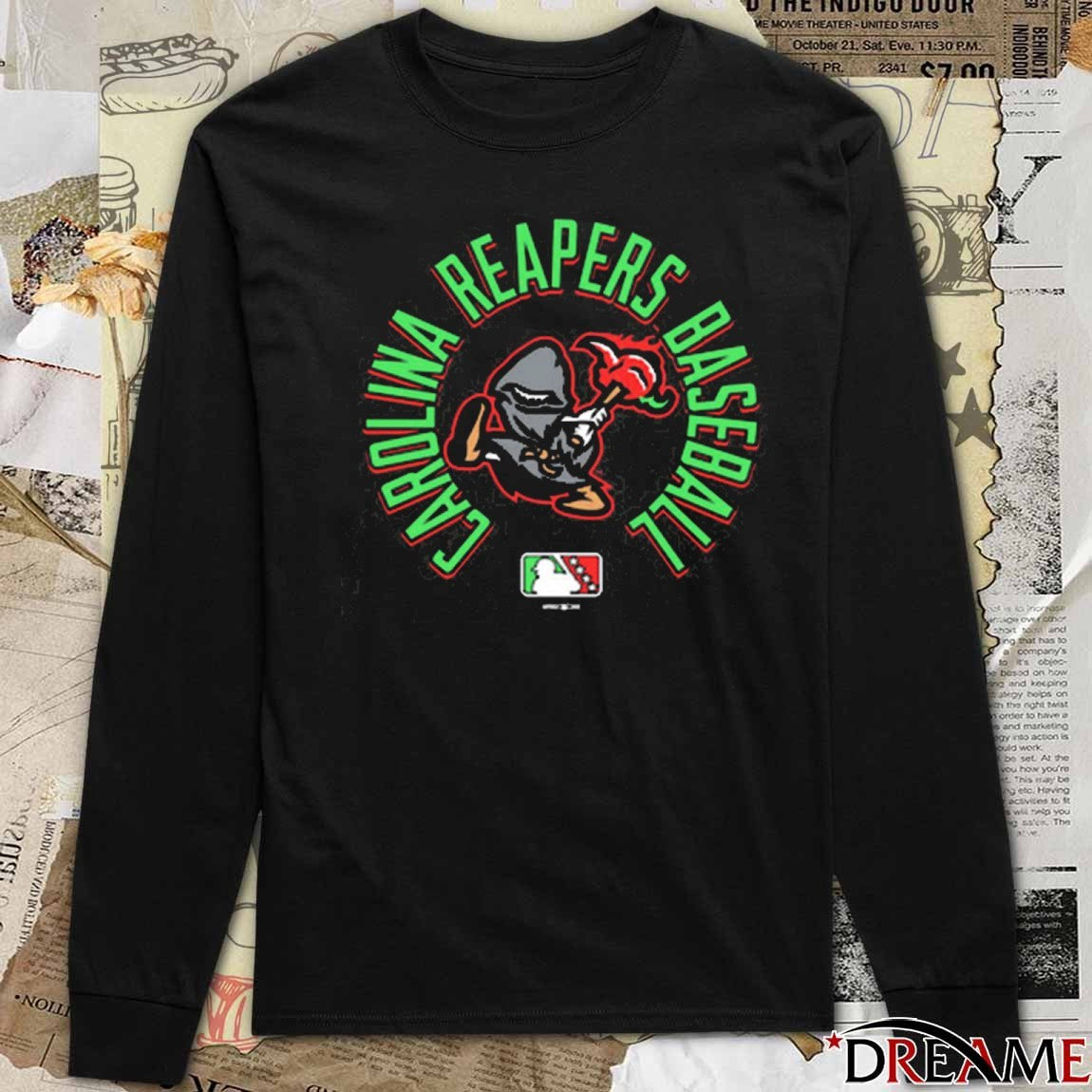 Carolina Reapers Baseball Round Logo 2025 t-shirt