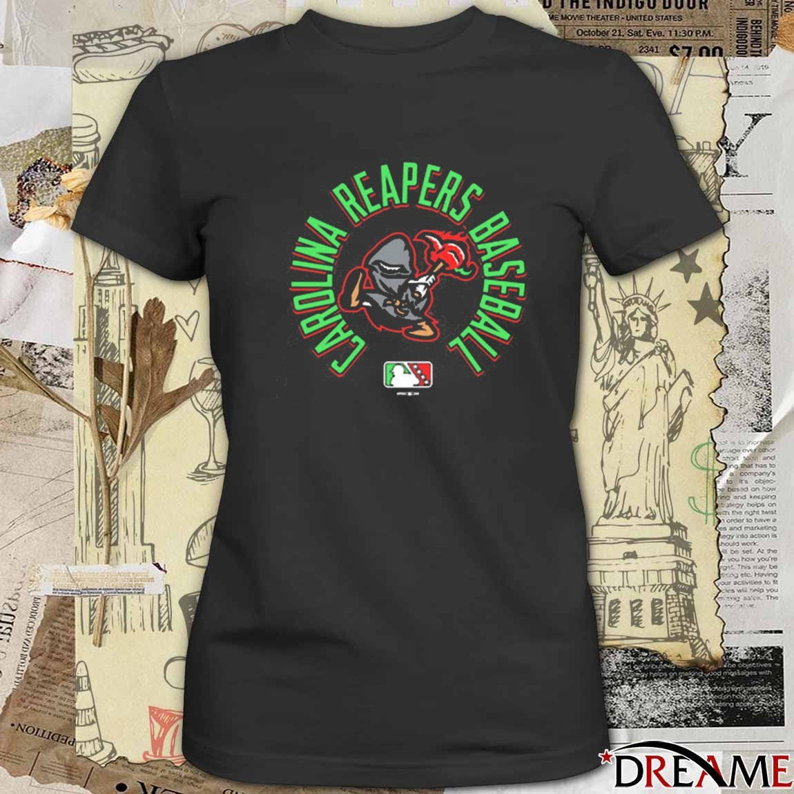 Carolina Reapers Baseball Round Logo 2025 t-shirt