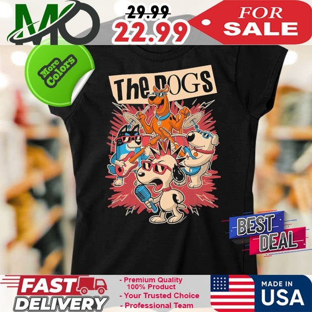 Cartoon Dog Band Shirt