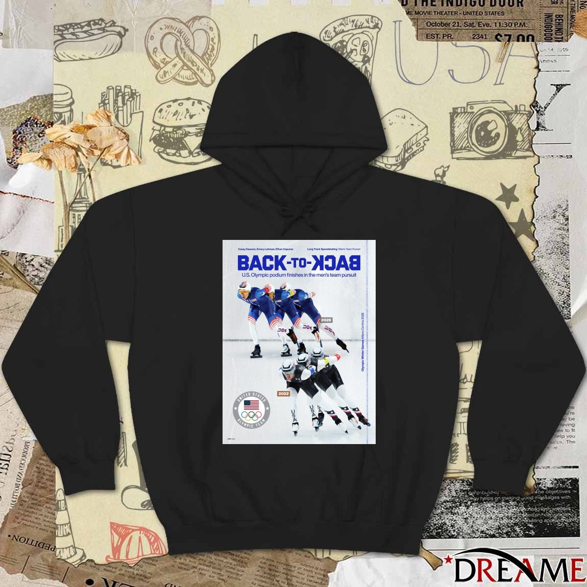 Casey Dawson, Emery Lehman, Ethan Cepuran Long Track Speedskating Back-to-back U.S Olympic Podium Finishes t-shirt