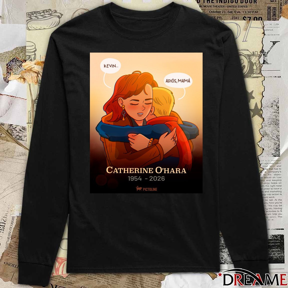 Catherine O’Hara Kevin Adios Mama 1954 – 2026 Poster t-shirt