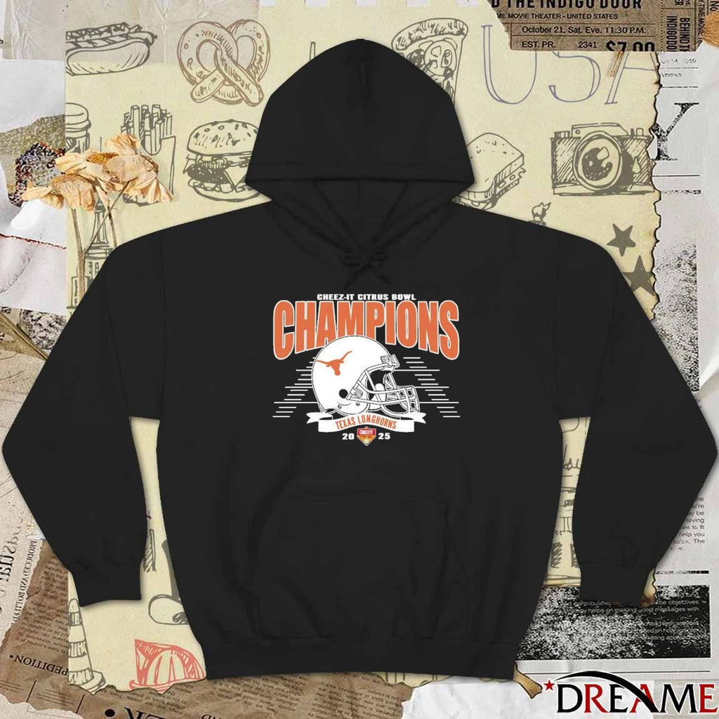 Celebrate Texas Longhorns Football Champions 2025 Cheez-It Citrus Bowl Helmet t-shirt