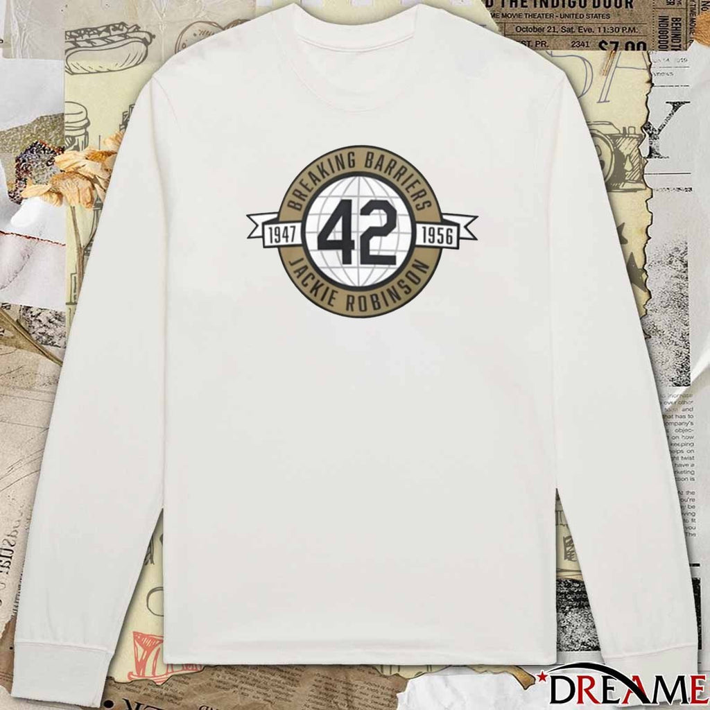 Celebrates Breaking Barriers No 42 Jackie Robinson 1947 1956 Jackie Robinson Day t-shirt