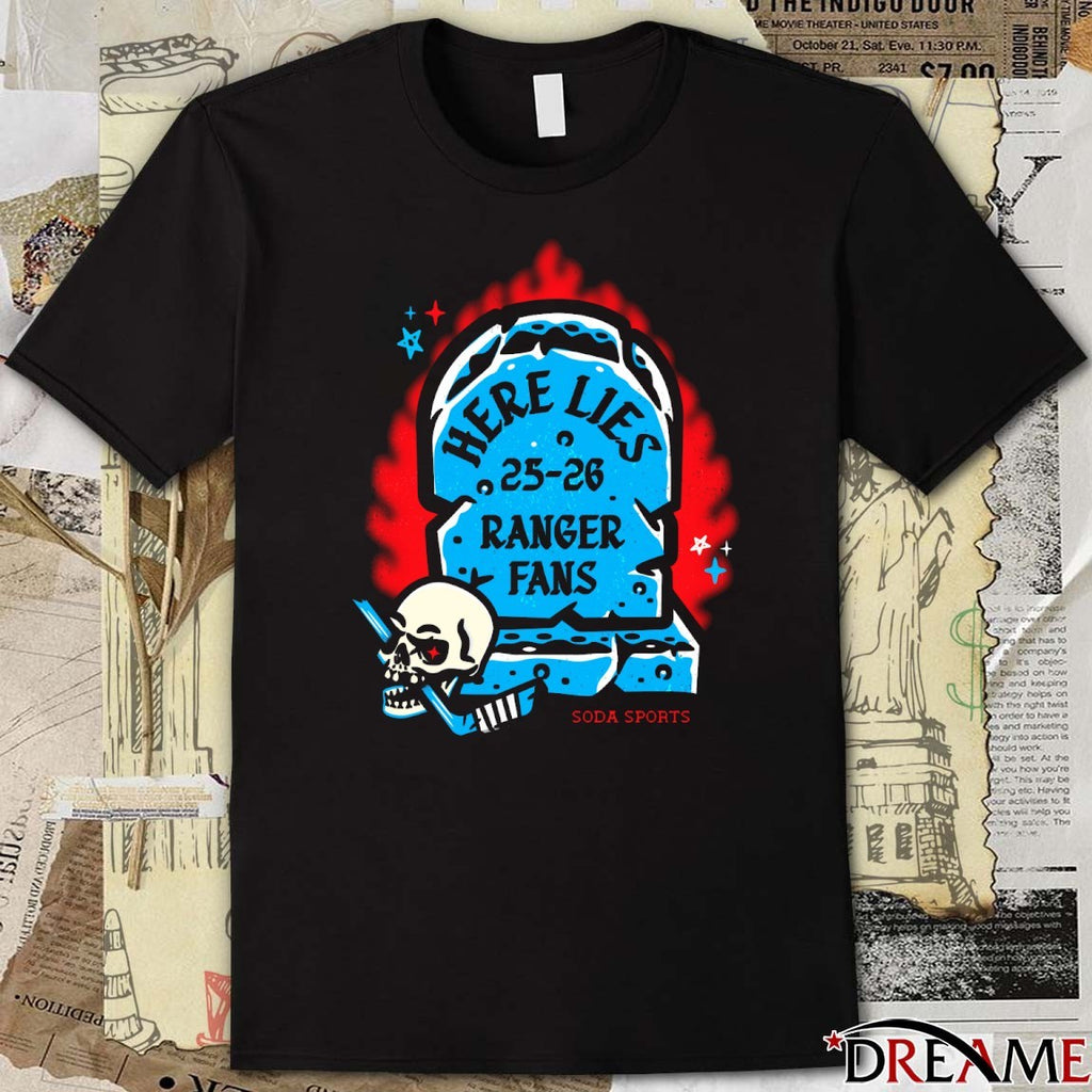 Celebrating 100 Years New York Rangers Here Kits 25-26 Ranger Fans t-shirt