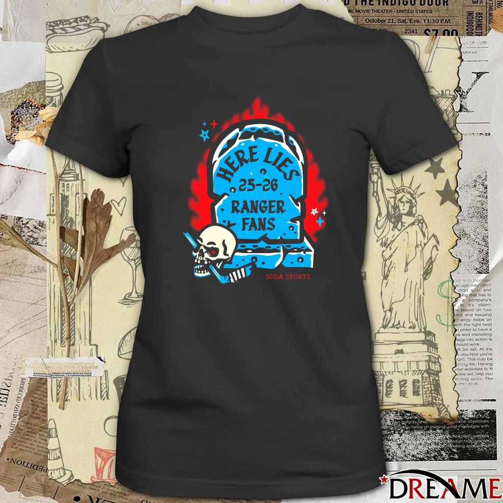 Celebrating 100 Years New York Rangers Here Kits 25-26 Ranger Fans t-shirt