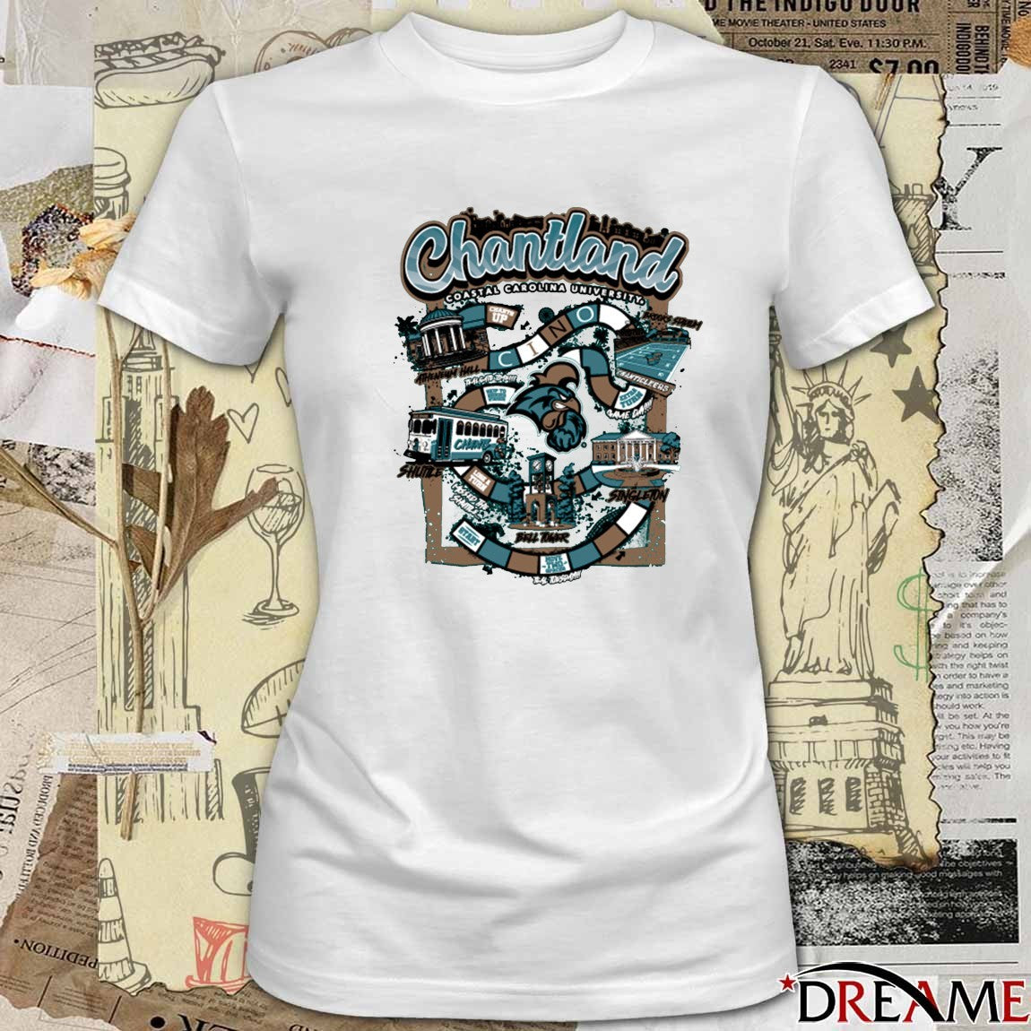 Chantland Coastal Carolina University Homecoming 2025 Chanticleer Mascot t-shirt