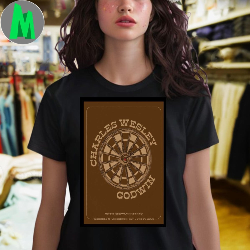 Charles Wesley Godwin June 14 2025 Anderson SC Concert Tour Poster Shirt