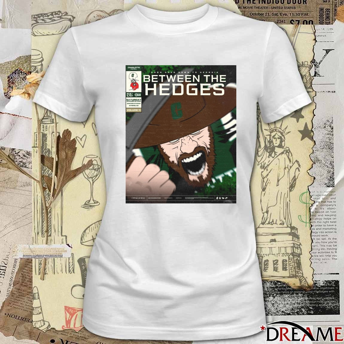 Charlotte 49ers Vs Georgia Bulldogs November 22, 2025 Sanford Stadium in Athens, Georgia Poster t-shirt