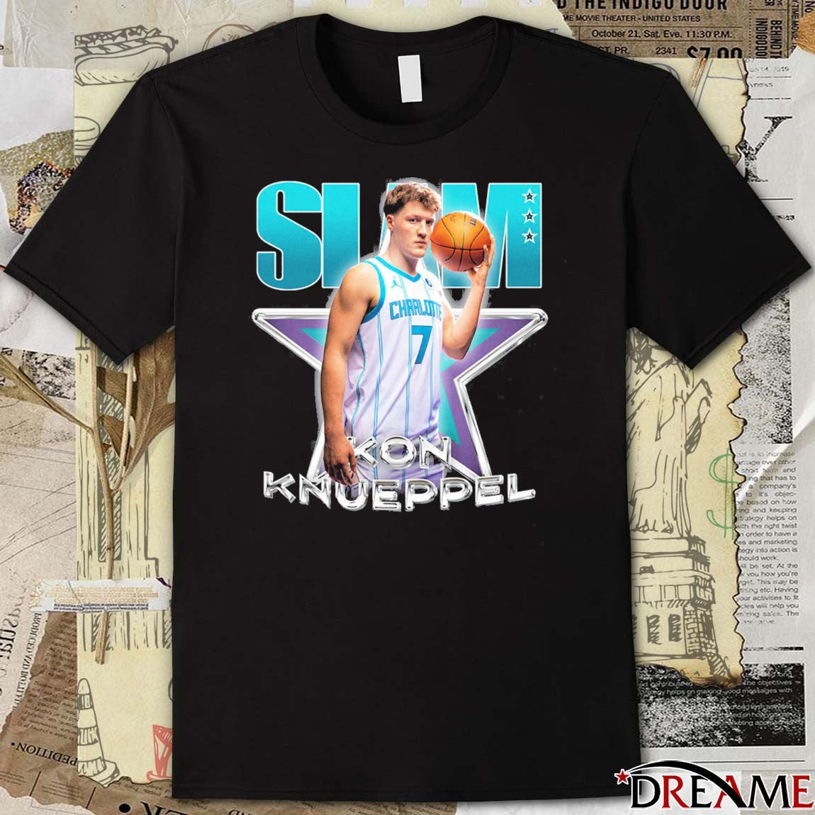 Charlotte Hornets Kon Knueppel Remix 2026 SLAM t-shirt