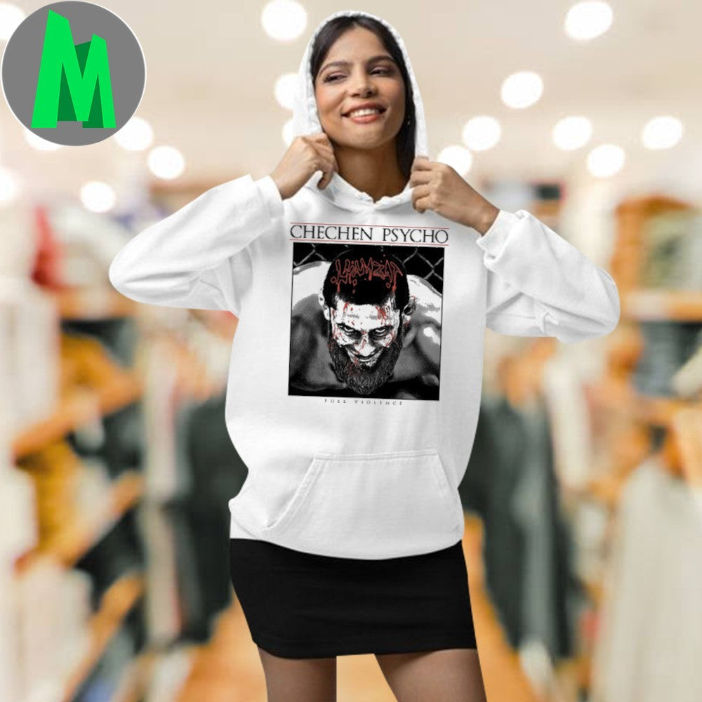 Chechen Psycho Full Violence MMA Fighter Graphic T-Shirt – Combat Sports Fan Apparel