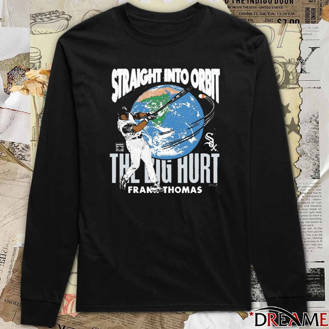 Chicago White Sox Frank Thomas Homage Straight Into Orbit The Big Hurt Player t-shirt