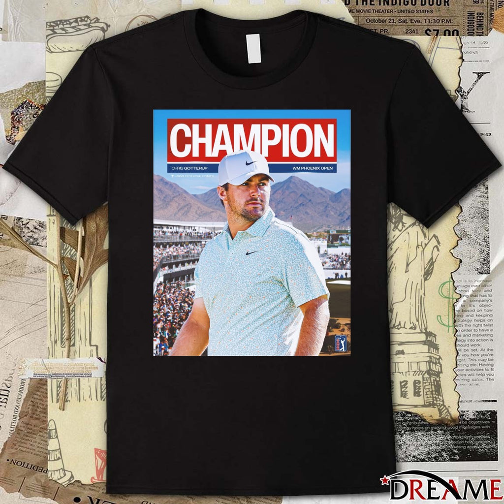 Chris Gotterup WM Phoenix Open Champions 2026 PGA Tour Poster t-shirt