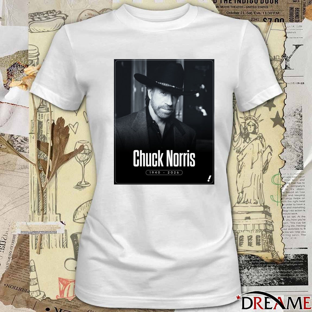 Chuck Norris Has Died At Age 86 1940 – 2026 Yahoo Sports Poster t-shirt