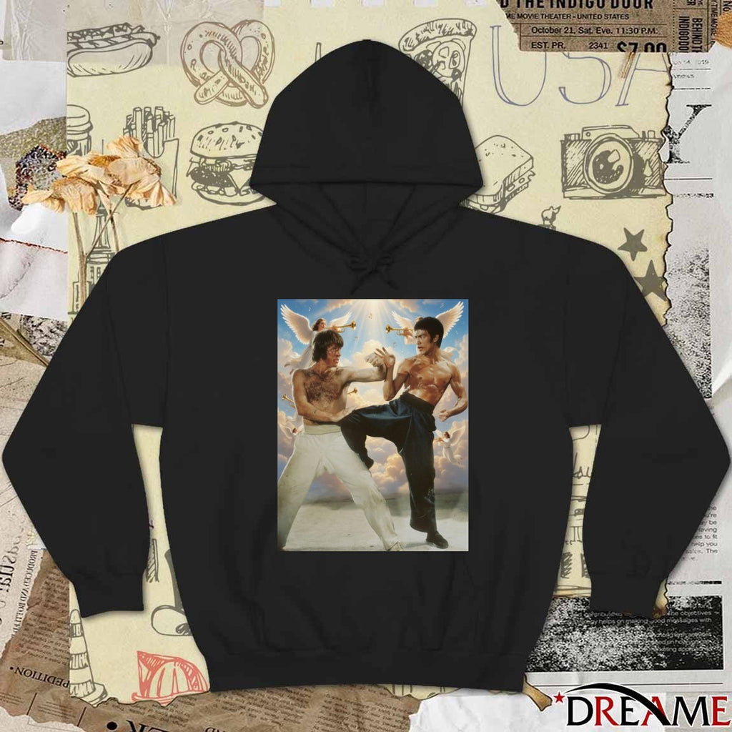 Chuck Norris gets his Rematch with Bruce Lee in Heaven 1940 – 2026 t-shirt