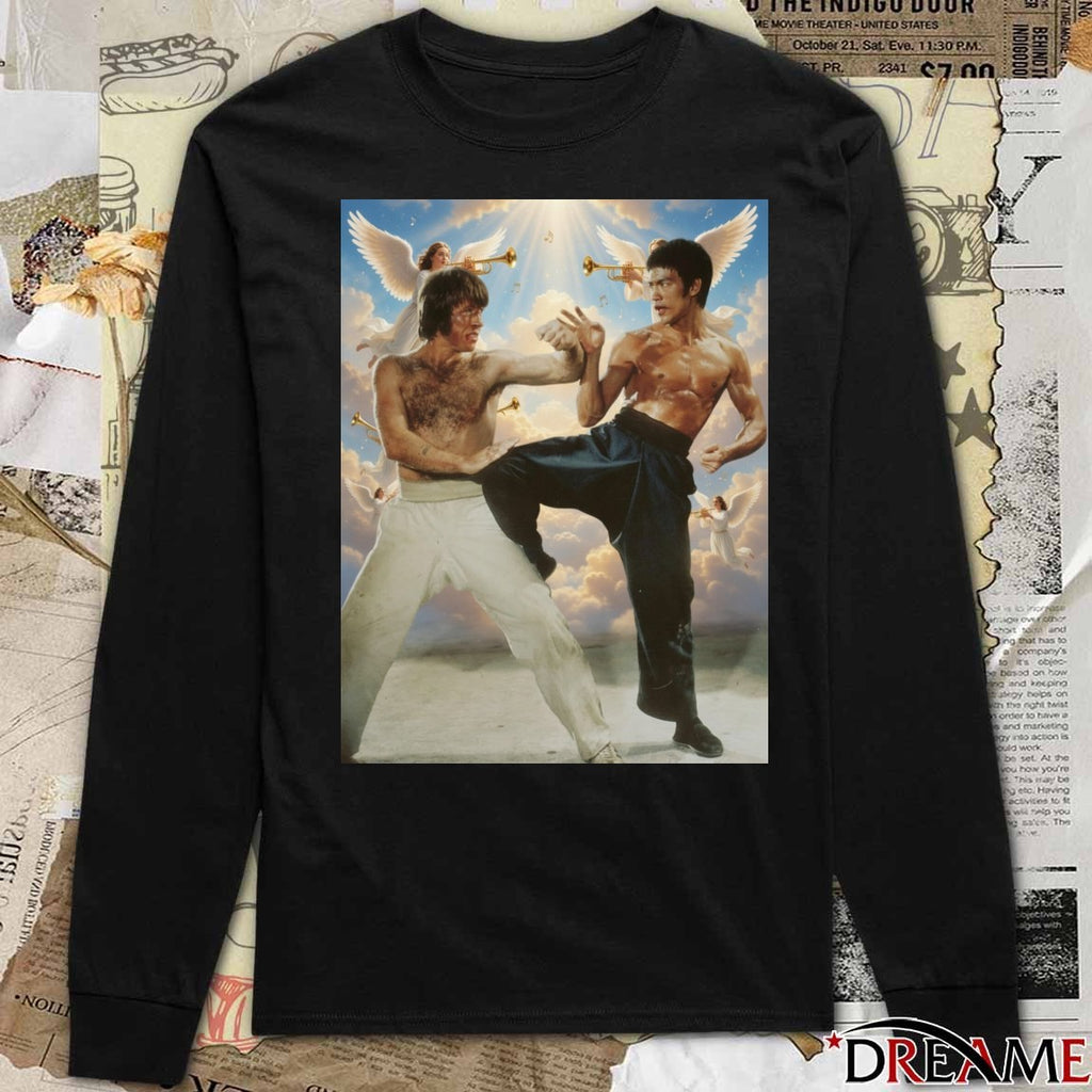 Chuck Norris gets his Rematch with Bruce Lee in Heaven 1940 – 2026 t-shirt