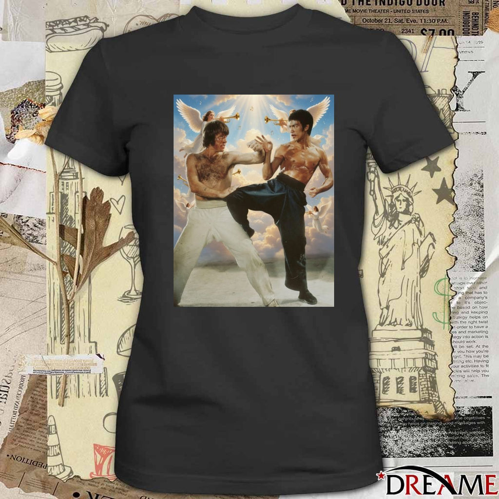 Chuck Norris gets his Rematch with Bruce Lee in Heaven 1940 – 2026 t-shirt