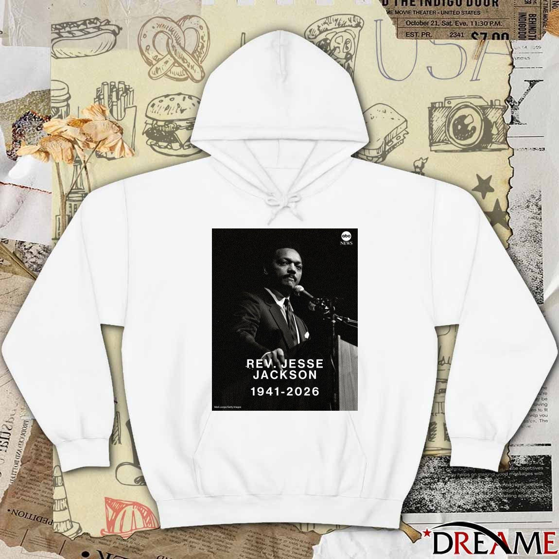 Civil rights icon and two-time presidential candidate Rev. Jesse Jackson 1941-2026 t-shirt