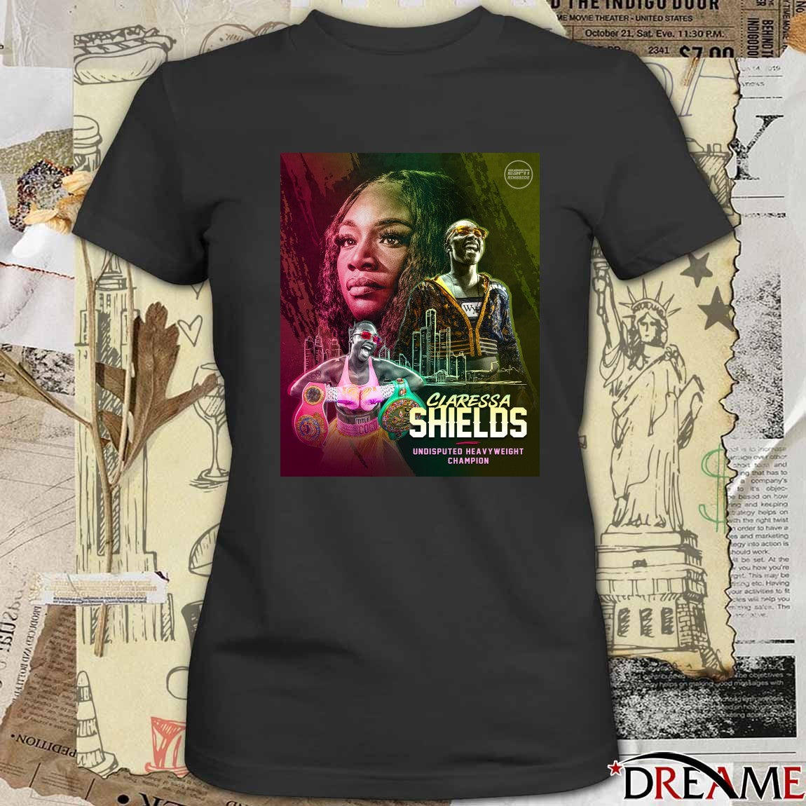 Claressa Shields Undisputed Heavyweight Champion Poster t-shirt
