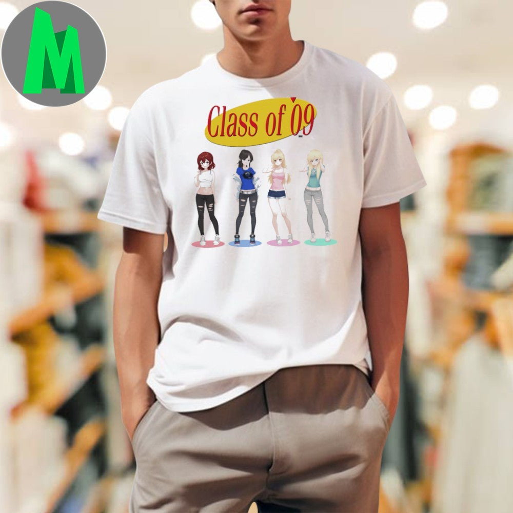 Class of ’09 Sitcom Anime Girl Group Graphic T-Shirt