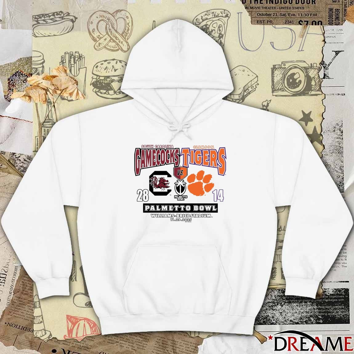 Clemson Tigers 28 – 14 South Carolina Gamecocks 2025 Palmetto Bowl Williams-brice Stadium 11.29.2025 t-shirt
