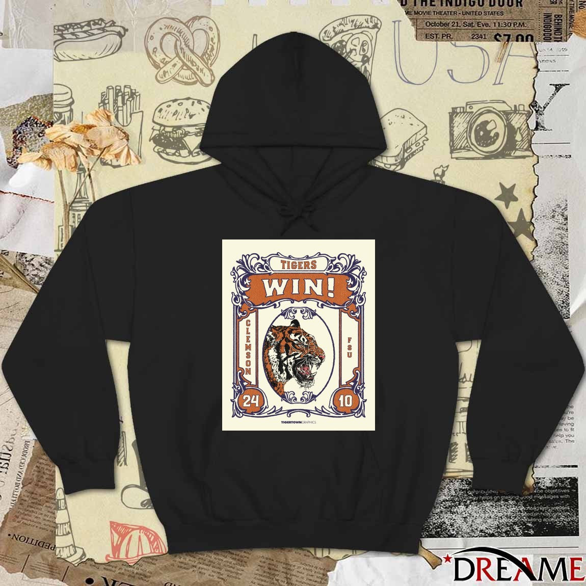 Clemson Tigers Win 24 – 10 Florida State Seminoles Saturday, November 8, 2025 Poster t-shirt