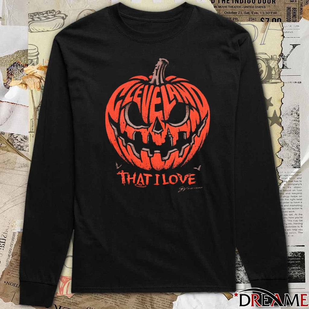 Cleveland That I Love Pumpkin Halloween 2025 Fanart t-shirt