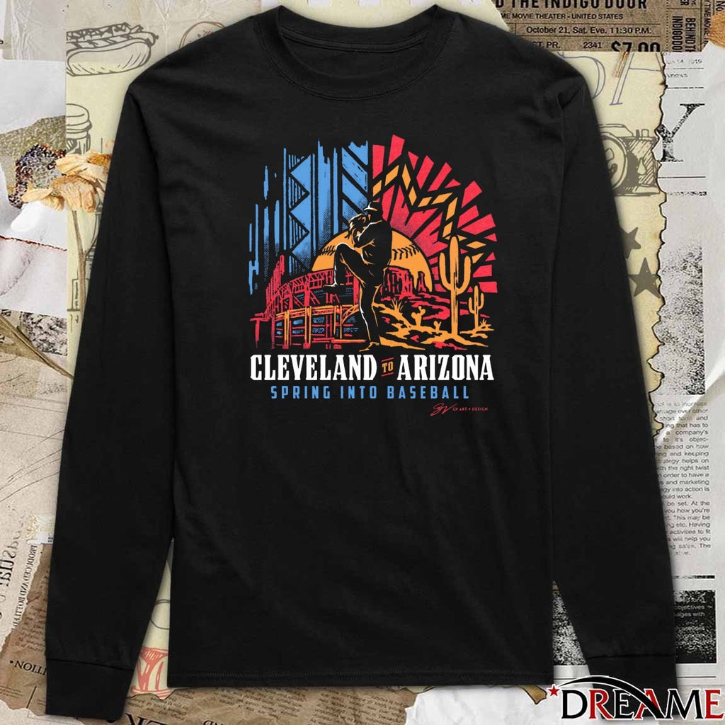 Cleveland To Arizona Spring INTO Baseball 2026 t-shirt