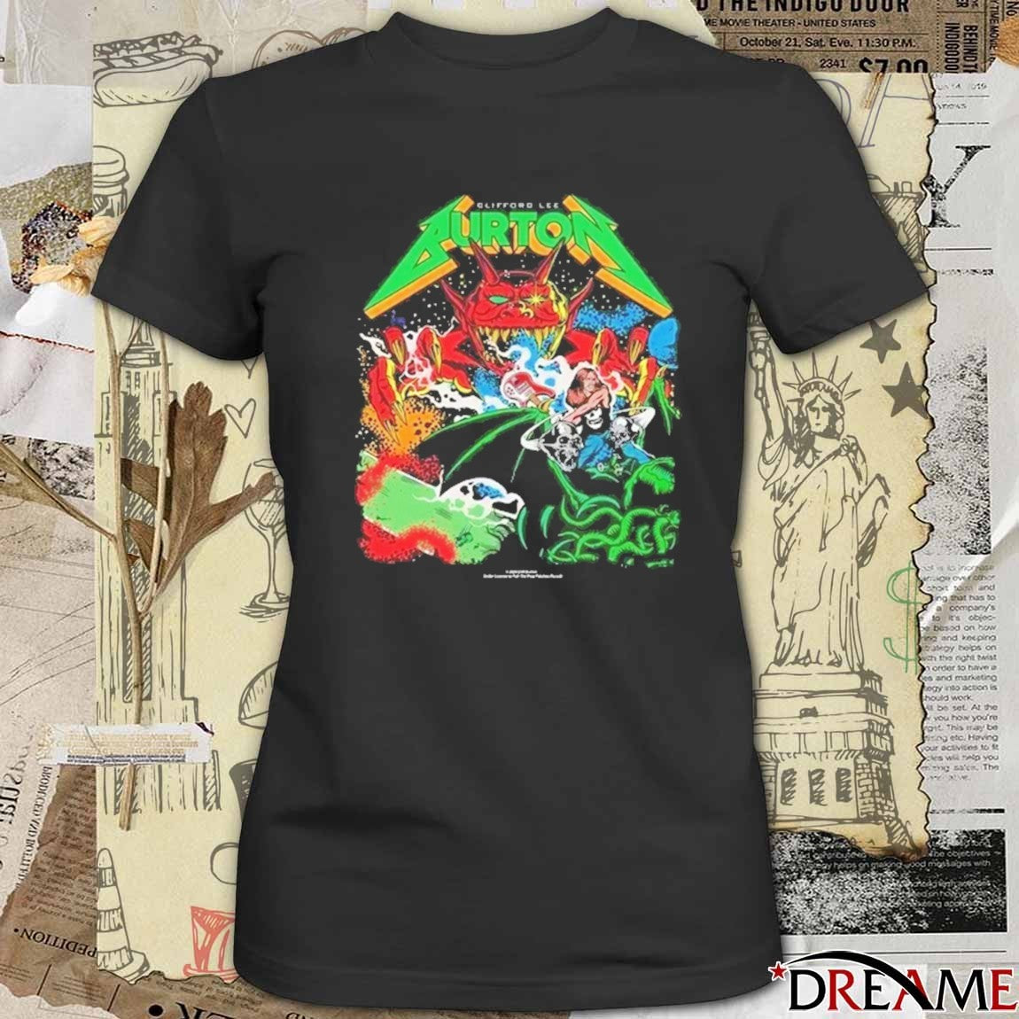 Clifford Lee Burton Superhero Metallica 2026 t-shirt