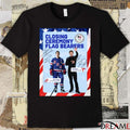 Closing Ceremony Olimpic Train Flag Bearers Hilary Knight and Evan Bates 2026 Winter Olympics t-shirt