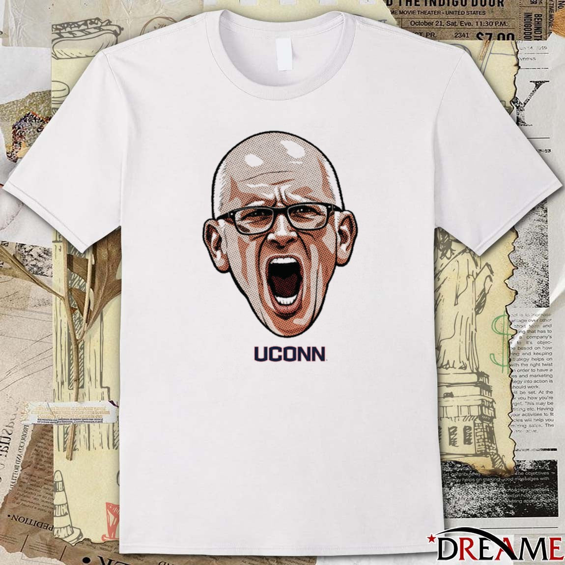 Coach Dan Hurley Big Head Uconn Huskies Basketball Collection t-shirt