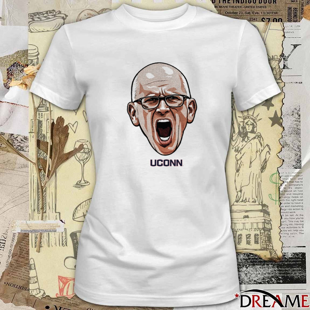 Coach Dan Hurley Big Head Uconn Huskies Basketball Collection t-shirt