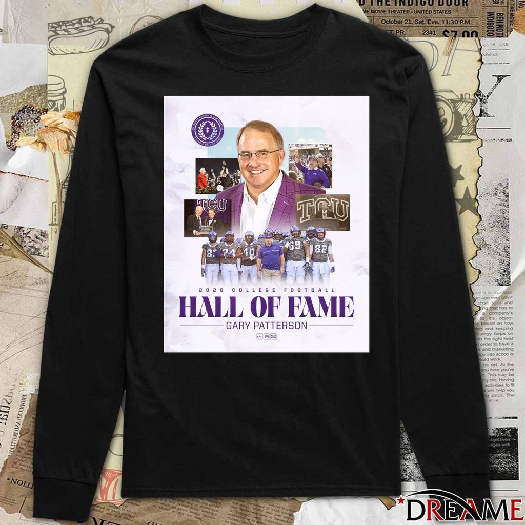 Coach Gary Patterson TCU 2026 NFF College Football Hall of Fame class Poster t-shirt