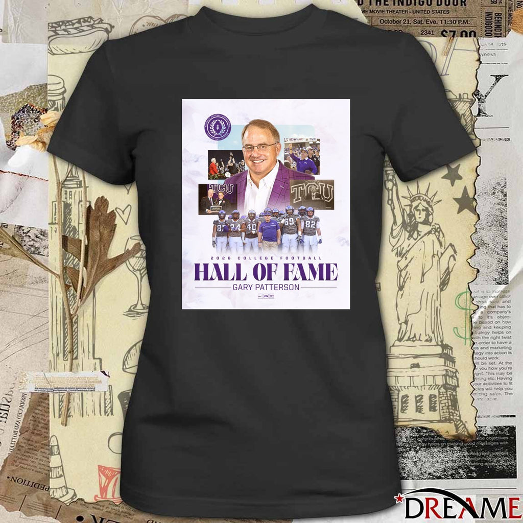Coach Gary Patterson TCU 2026 NFF College Football Hall of Fame class Poster t-shirt