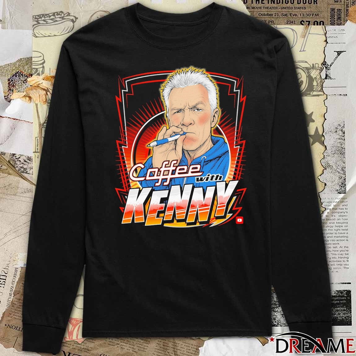 Coffee with Kenny NASCAR Jim France Graphic t-shirt