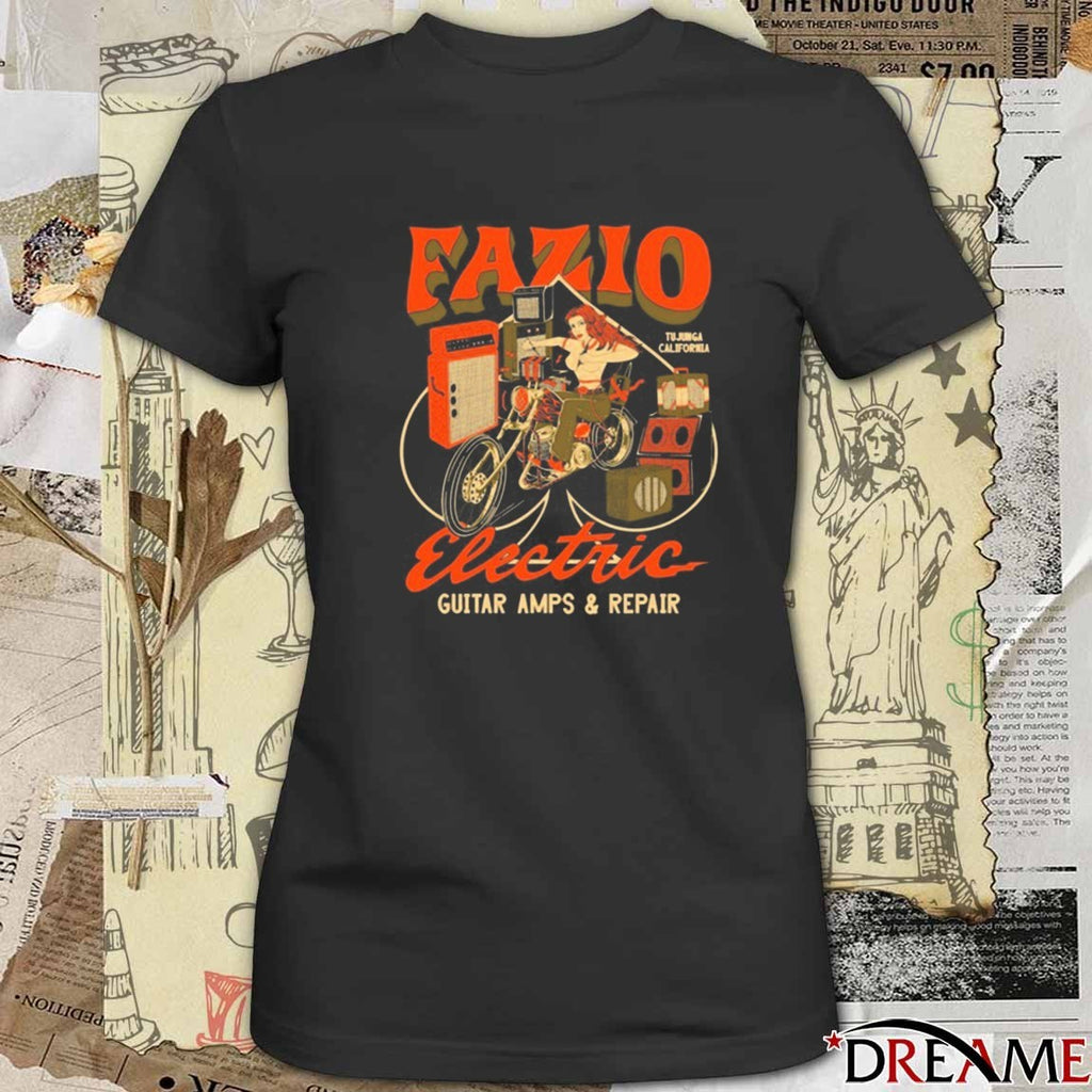 Colleen Fazio Fazio Electric Motor Guitar Amps And Repair t-shirt