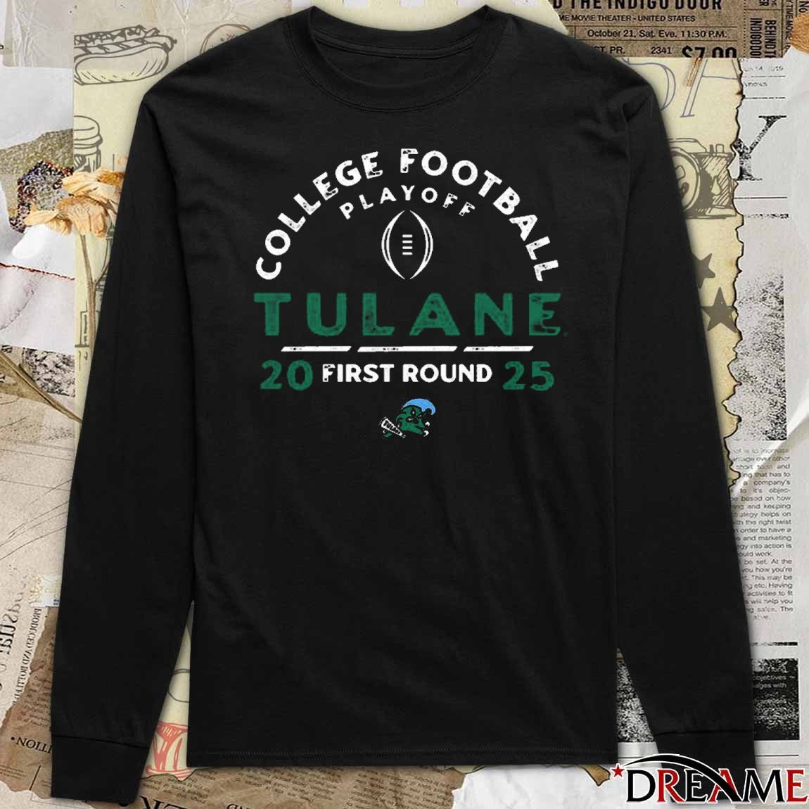 College Football Playoff 2025 First Round Tulane Green Wave t-shirt