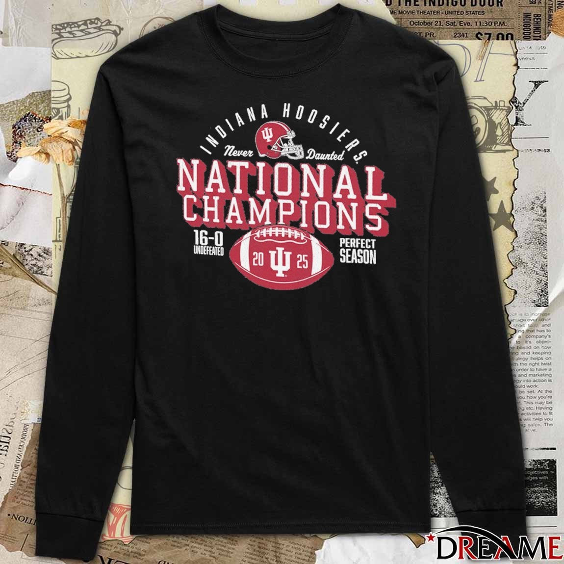 College Football Playoff 2026 Indiana National Champions Perfect Season 16-0 Undefeated t-shirt