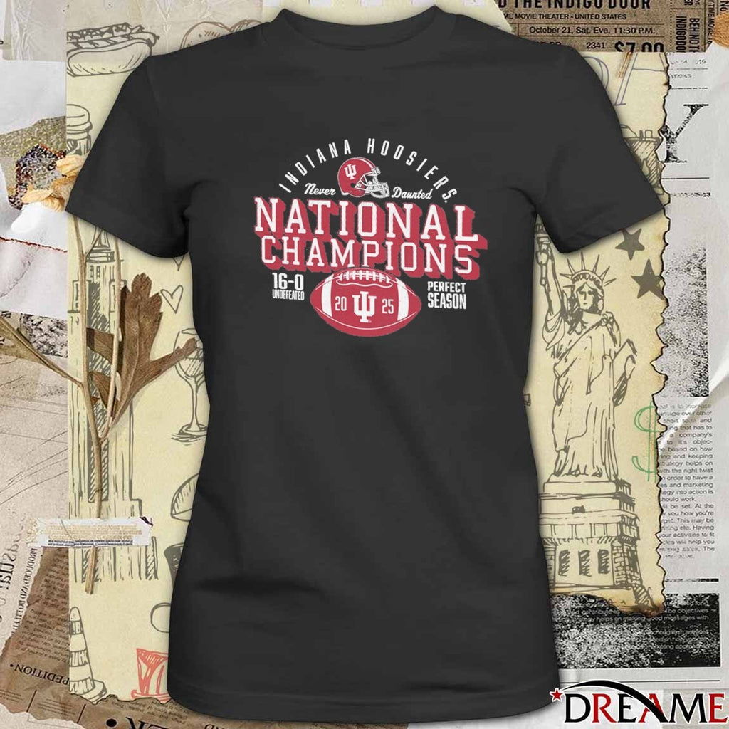 College Football Playoff 2026 Indiana National Champions Perfect Season 16-0 Undefeated t-shirt