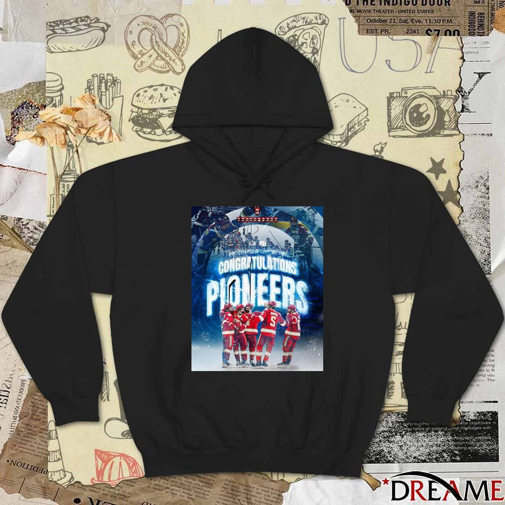 Colorado Avalanche Congrats Pioneers Frozen Four Champions 2026 Poster t-shirt