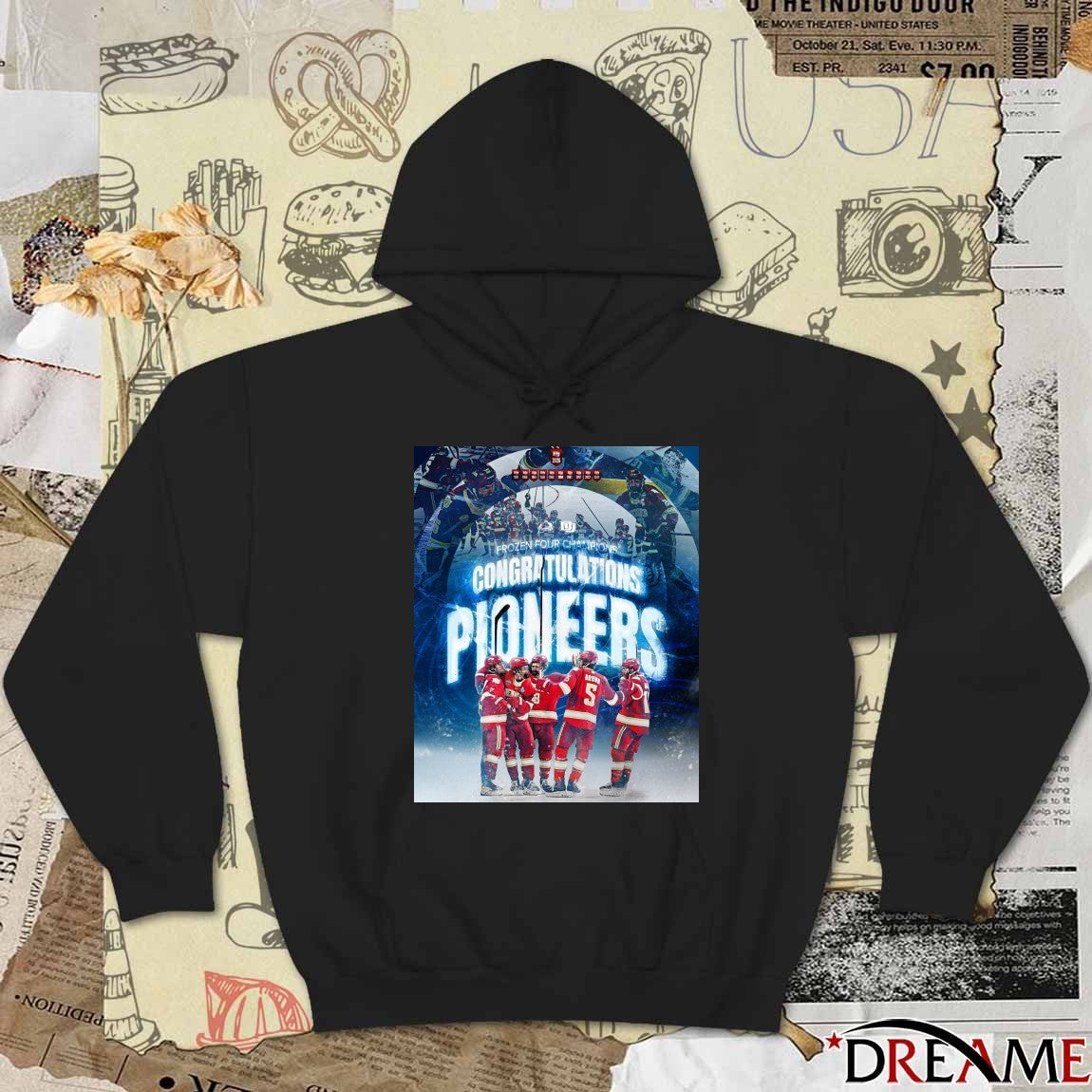 Colorado Avalanche Congrats Pioneers Frozen Four Champions 2026 Poster t-shirt