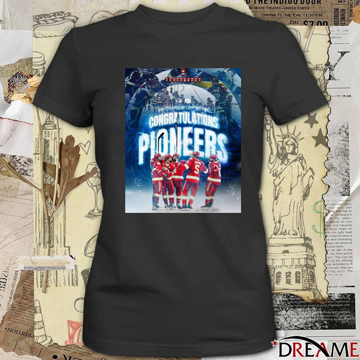 Colorado Avalanche Congrats Pioneers Frozen Four Champions 2026 Poster t-shirt