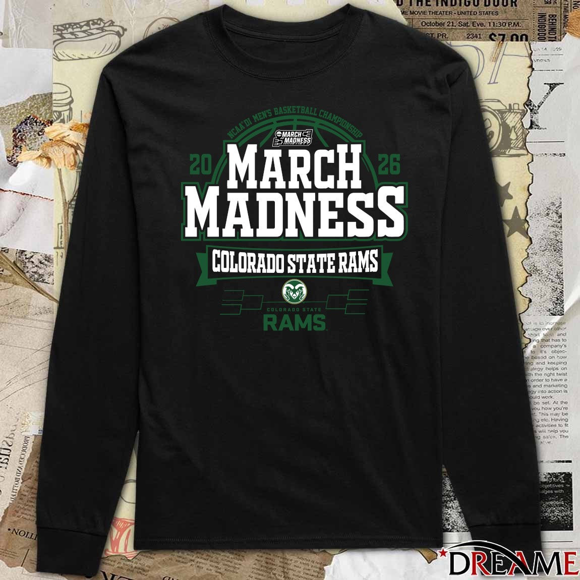 Colorado State Rams 2026 NCAA DI Men’s Basketball Championship March Madness t-shirt