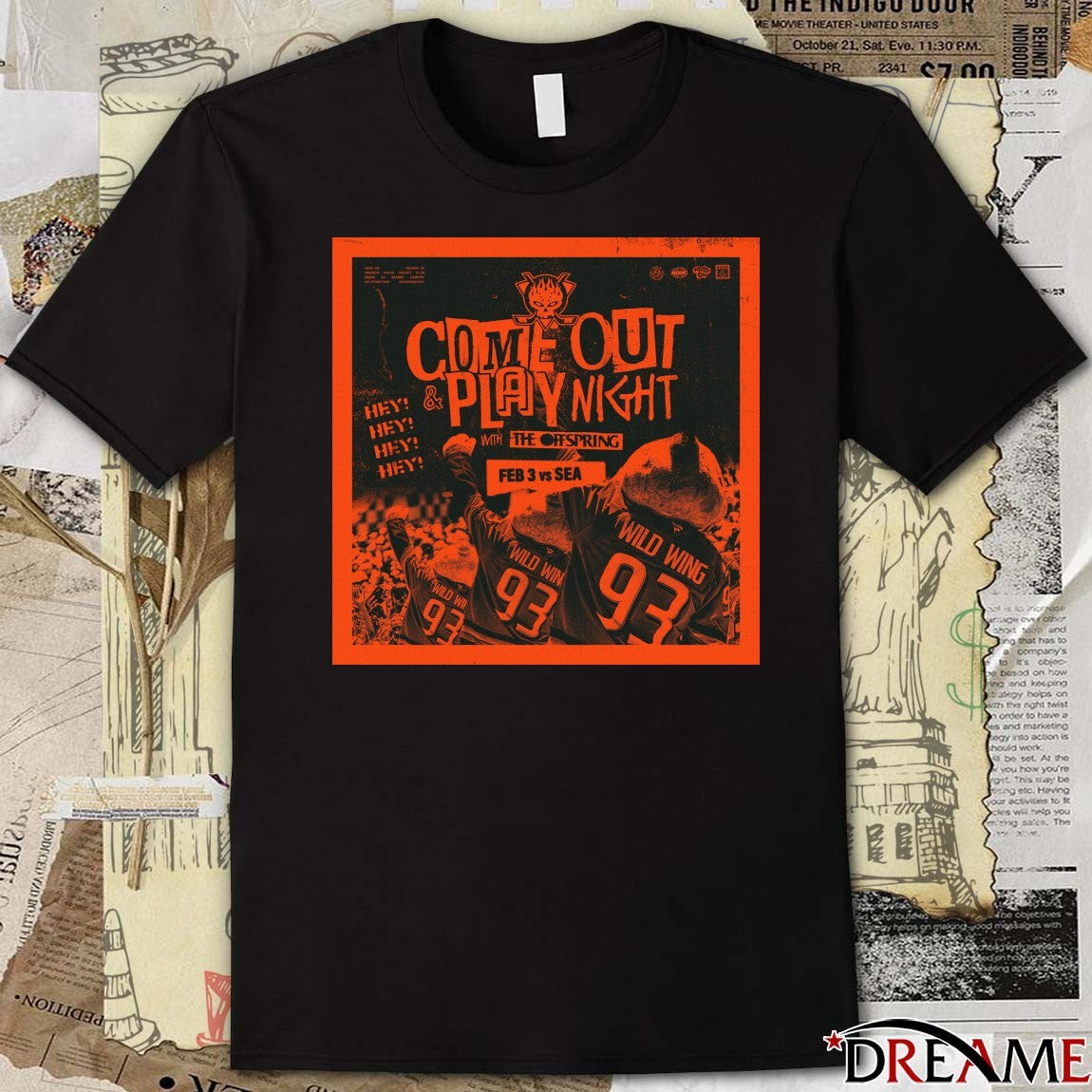 Come Out & Play Night With The Offspring February 3 2026 Anaheim Ducks Poster t-shirt