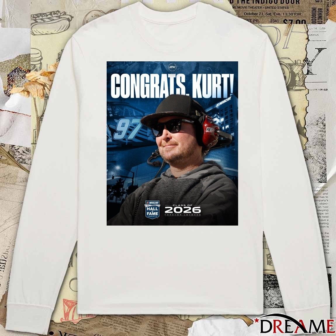 Congrats Kurt NASCAR Hall Of Fame Class Of 2026 Forever Legends Poster t-shirt