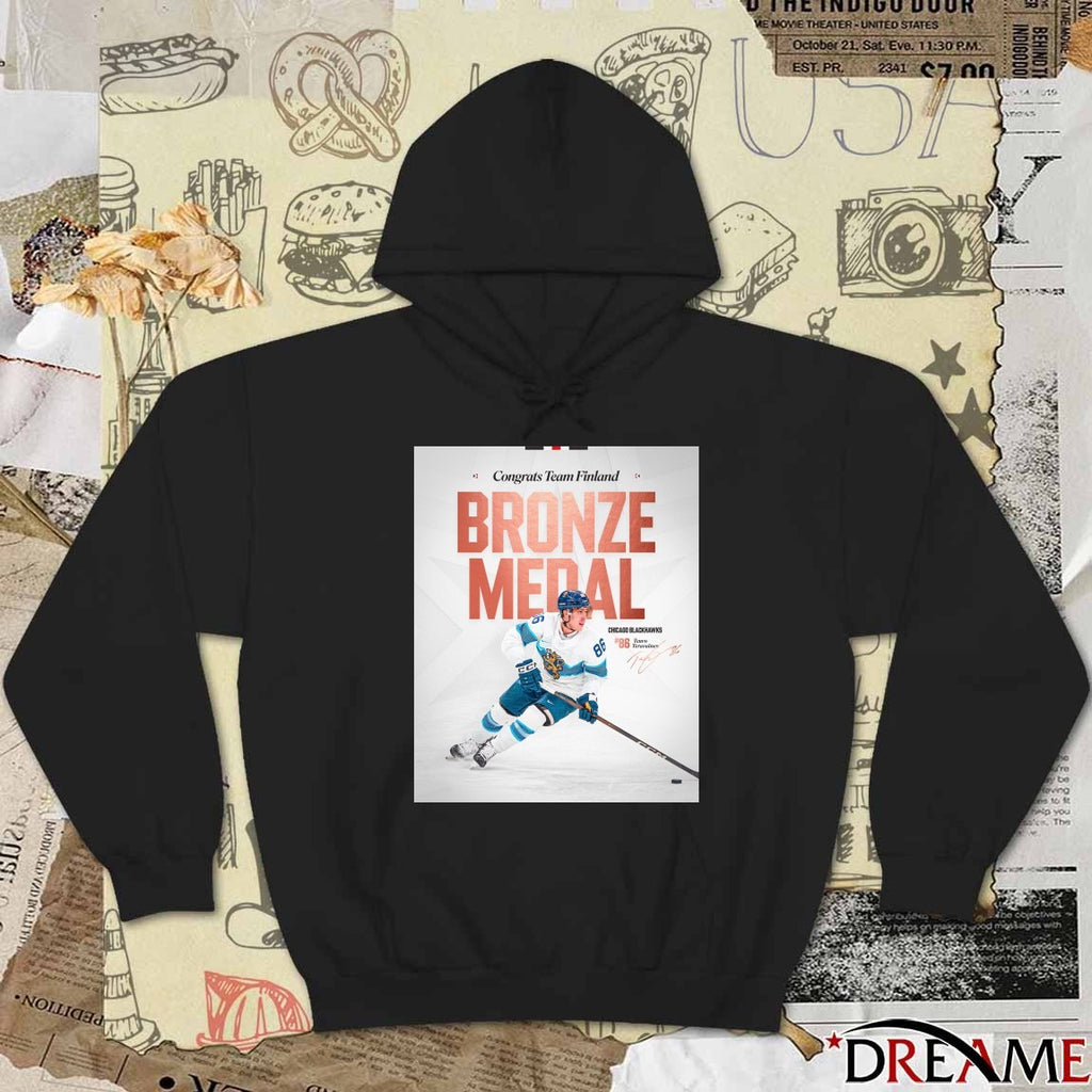 Congrats Team Finland Bronze Medal Chicago Blackhawks Teuvo Teravainen Signature Poster t-shirt