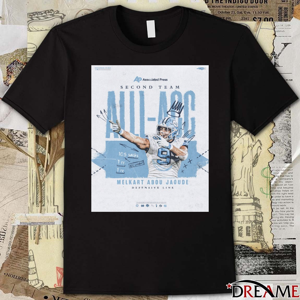 Congratulations Melkart Abou Jaoude Carolina Football Second Team All-ACC Poster t-shirt