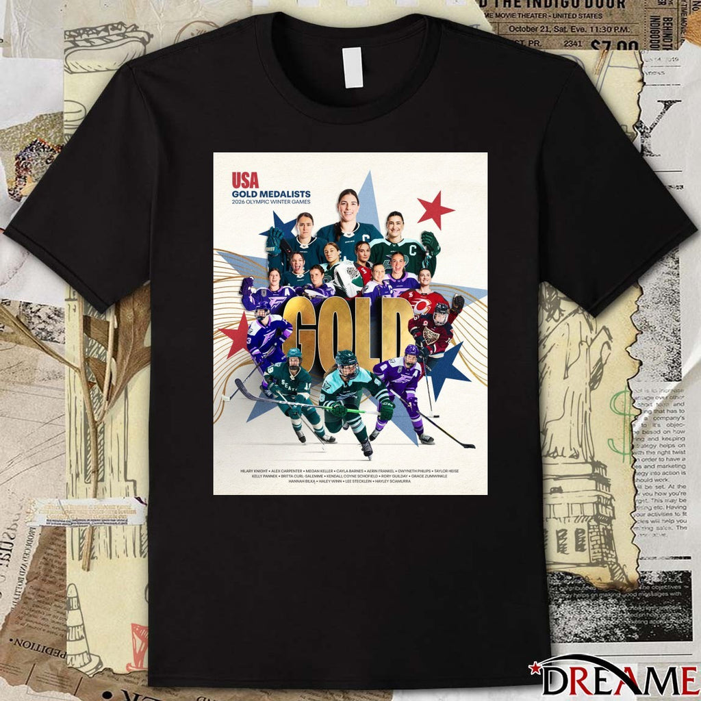 Congratulations The USA Played Gold Medalists 2026 Olympic Winter Games t-shirt