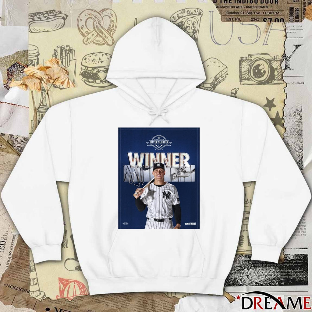 Congratulations To Yankees Aaron Judge On His Fifth Silver Slugger Award Signature Poster t-shirt